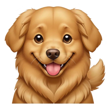 golden retriever with a bow on his head and his tongue sticking out sticker
