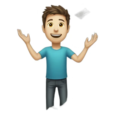 sam altman with cash raining down sticker