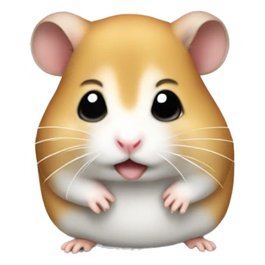 Trauriger Hamster mit schleife sticker