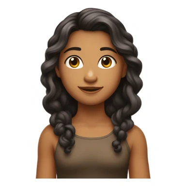 uma menia com cabelo longos pretos e bronzeada com um menino com cabelo baixo quase careca musculoso sticker