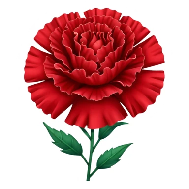 red carnation sticker