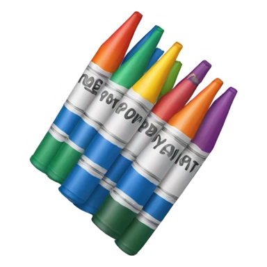 pack of crayons sticker