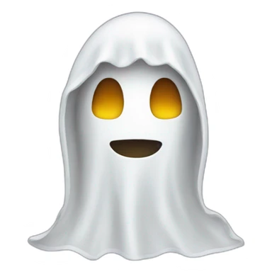 person in ghost costume sticker
