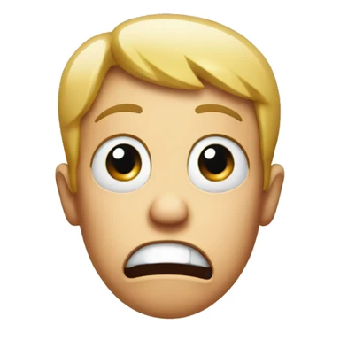 Shocked face with hand over it sticker