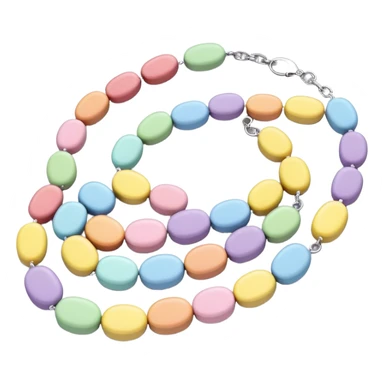 Pastel smarties Candy necklace sticker