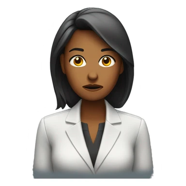 Frustrated business woman sticker