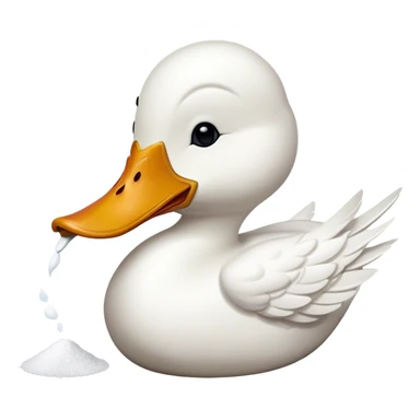 Duck snorting coke  sticker