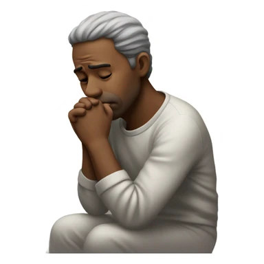 person thinking sticker