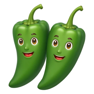 green pepper beans  sticker