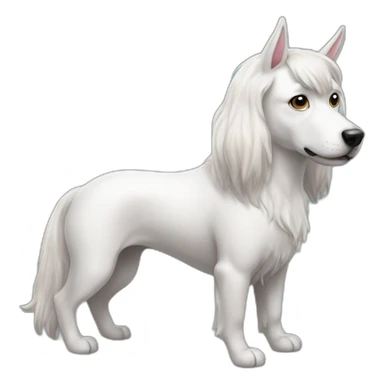 Licorne + chien sticker