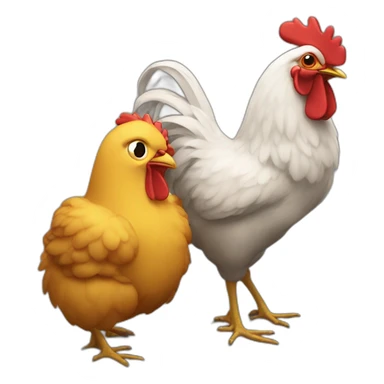 Bryan on a chicken  sticker