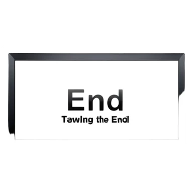 cinema screen the end sticker