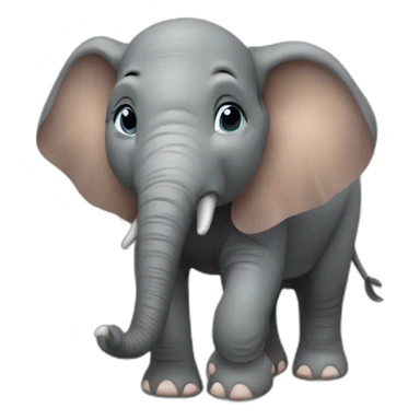 elephant sur hippopotame sticker