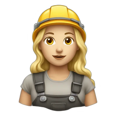 Blonde miner girl sticker