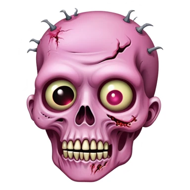 Pink zombie  sticker