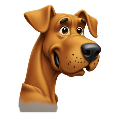 Scooby-Doo with few dots on back sticker