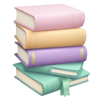 Pastel books sticker