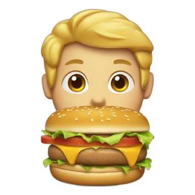 eating-burger sticker