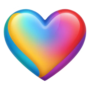 Cœur multicolore  sticker