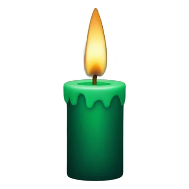 Dark green candle sticker