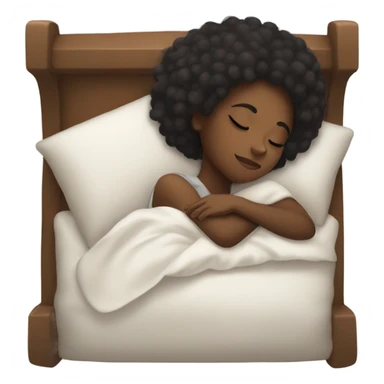 Black girl sleeping  sticker