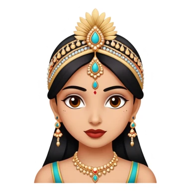 Indian with fair skin, coquette girlie, sticker