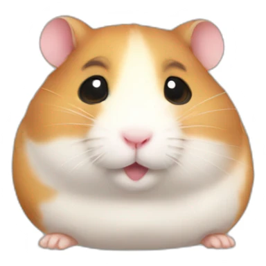 Fatty round hamster sticker