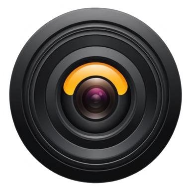 create a black hail camera aperture emoji sticker