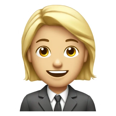 Office assistant with lots of phon sticker