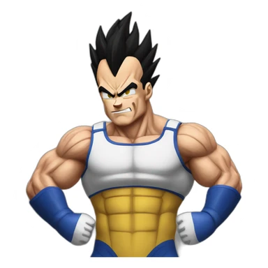 Vegeta bodybuilding sticker