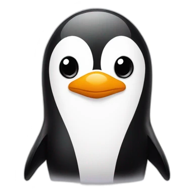 pinguin met septum piercing sticker