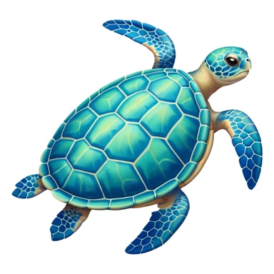 Pastel sea turtle sticker