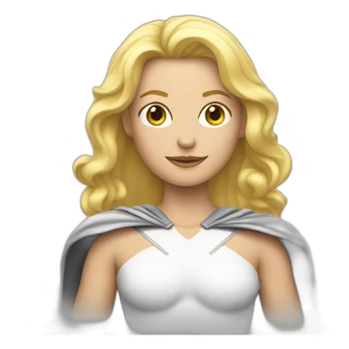 Blond Superhero sticker