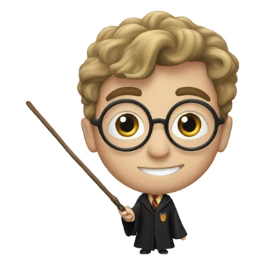HARRY POTTER with wand sticker
