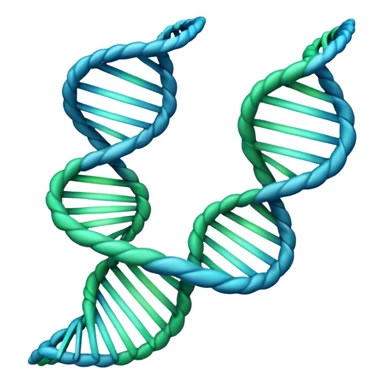 make me a DNA emoji unlike any already existing official one sticker