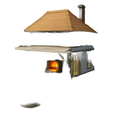 summerhouse with pool and bbq sticker