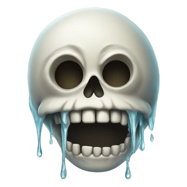 Classic skull with tears sticker