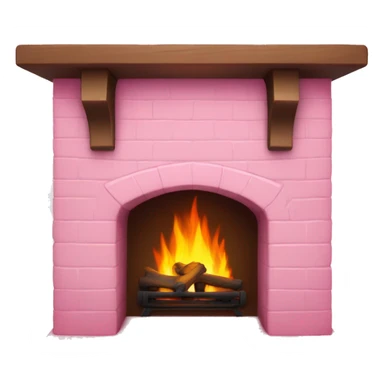 Winter Pink FirePlace sticker