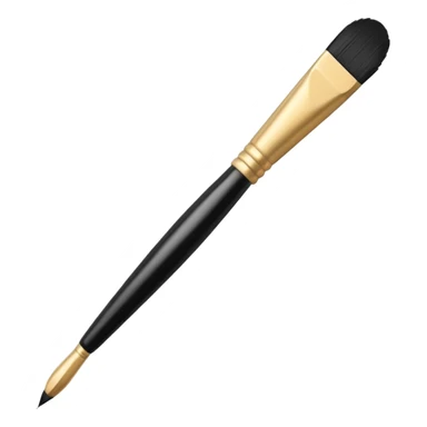 Calligraphy Brush – Long thin brush with ink on tip. sticker