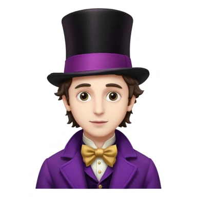 willy wonka timotee chalamet sticker
