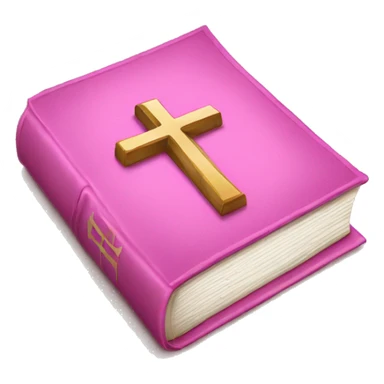 Pink cross bible sticker