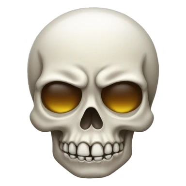 skull sweating sticker