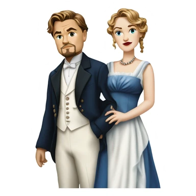 Kate winslet and Leonardo dicaprio titanic sticker