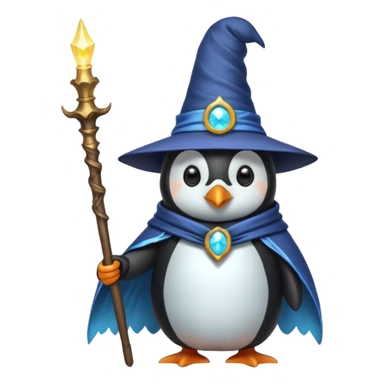 Penguin Wizard sticker