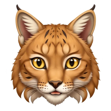 A high-resolution photo-realistic digital illustration of a majestic lynx, chest upward A high-resolution, photo-realistic digital illustration of a majestic young Eurasian lynx, shown from the shoulder upwards with markings sticker