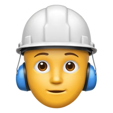 hard hat white sticker