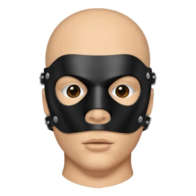 bdsm slave leather mask fullhead sticker