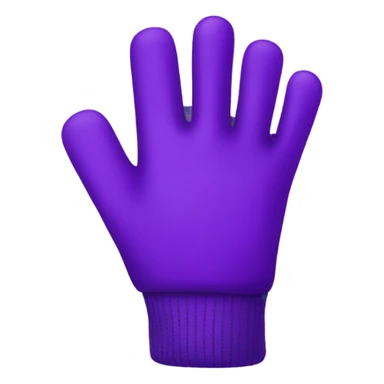Purple gloves sticker