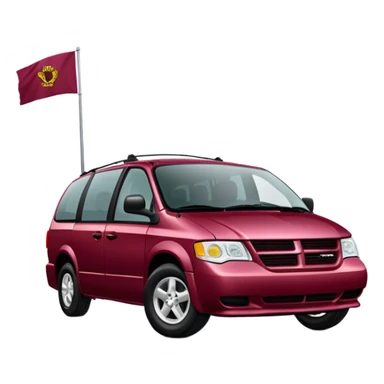 Deep Cranberry dodge caravan 1999 sticker