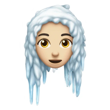 Brrr icicle face it’s cold ￼ sticker